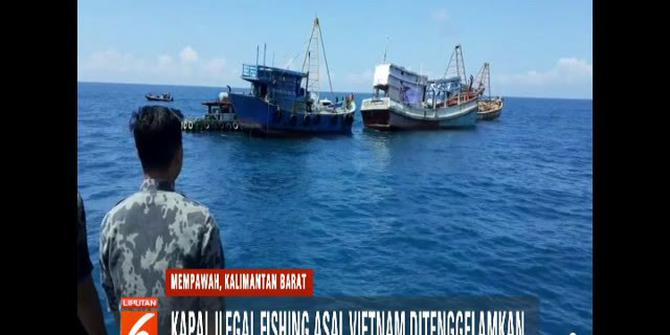 3 Kapal Asing Ditenggelamkan di Pulau Datok Kalbar