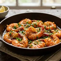 Resep Udang Saus Bawang Putih. (AI Generated)