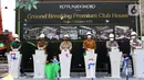 Jajaran Direksi APLN, Kota Podomoro Tenjo, PT KANG dan Agung Podomoro Group pada Ground Breaking Club House Kota Podomoro Tenjo, di Bogor Jawa Barat (07/10/2021). Club House Premium ikut menstimulus ekonomi baru dan menciptakan multiplier effect bagi lingkungan sekitarnya. (Liputan6.com/HO/Ading)