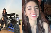 Kece, Penampilan Angel Karamoy saat  Offroad di Gurun Pasir Dubai Jadi Sorotan