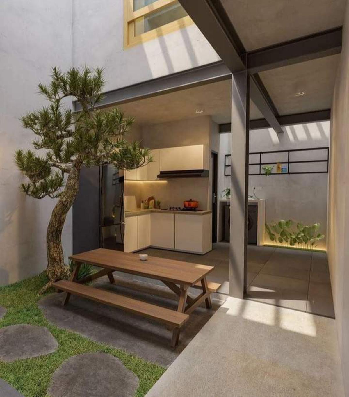 Dapur Terbuka Mewah Minimalis