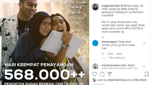 Unggahan Angga Dwimas Sasongko. (Foto: Instagram @anggasasongko)