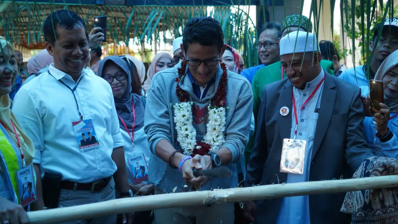 Sandiaga Salahuddin Uno mengunjungi Palangka Raya