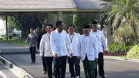 Jokowi dan Ma'ruf Amin di Istana Merdeka, Jakata, Minggu (30/6/2019). (Liputan6.com/Lizsa Egeham)