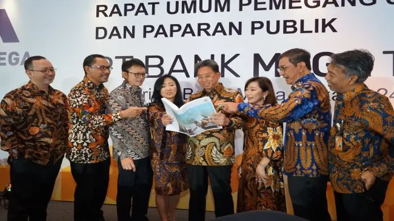 Hasil Rapat Umum Pemegang Saham Tahunan (RUPST) PT Bank Mega Tbk (MEGA) membagikan dividen Rp 2,8 triliun. (Foto: Bank Mega)