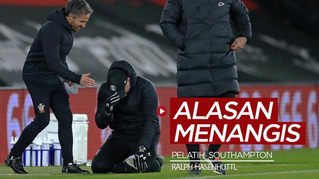 Berita video Pelatih Southampton, Ralph Hasenhuttl, mengungkapkan alasannya menangis setelah kemenangan atas Liverpool pada pekan ke-17 Liga Inggris 2020/2021.