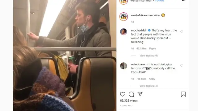 Viral, Video Penumpang Lumuri Pegangan Kereta dengan Ludah