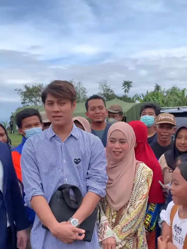 Lesti Kejora Kunjung Korban Gempa Cianjur