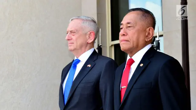 Menhan Ryamizard Lakukan Pertemuan Bilateral dengan Menhan AS di Pentagon