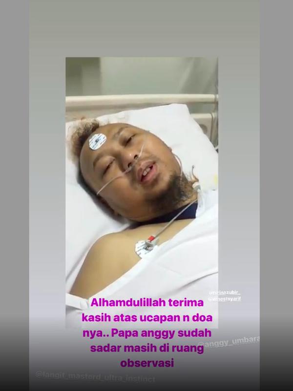 Anggy Umbara kecelakaan. (instagram.com/wita_priyanthi)