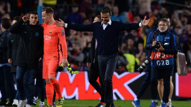 Luis Enrique (Barcelona Vs PSG)