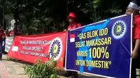 Serikat Pekerja PLN Demo Minta Pasokan Gas