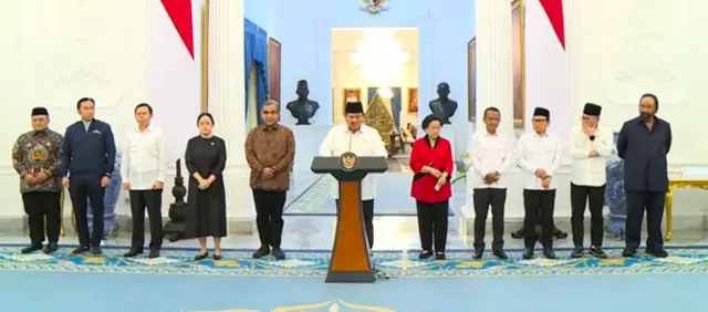 Presiden Prabowo Subianto kumpulkan para ketua umum Partai Politik. (Liputan6.com/istimewa)