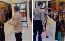 Viral Momen Polisi Traktir Tahanan Lapas Nasi Padang, Aksinya Tuai Pujian Warganet