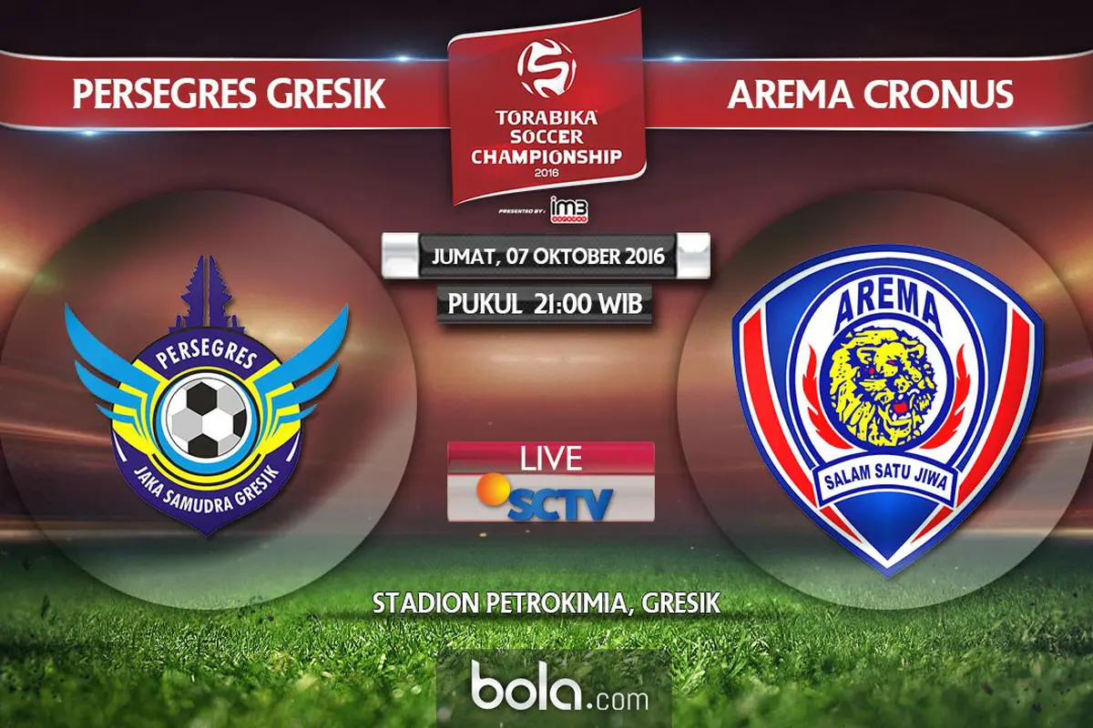 Persegres Gresik Vs Arema Cronus (Bola.com/Adreanus Titus)