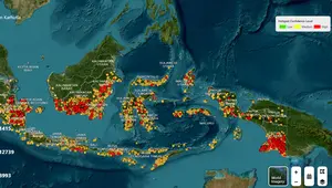 Potret Sebaran Kebakaran Hutan, Kalteng Dikepung 3.268 Titik Panas