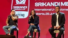 Konferensi Pers Srikandi Merdeka Cup 2026 di Jakarta, Rabu (29/7/2026). (Bola.com/Hery Kurniawan)