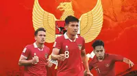 Timnas Indonesia - Egy Maulana Vikri, Witan Sulaeman, Andik Vermansah (Bola.com/Adreanus Titus)