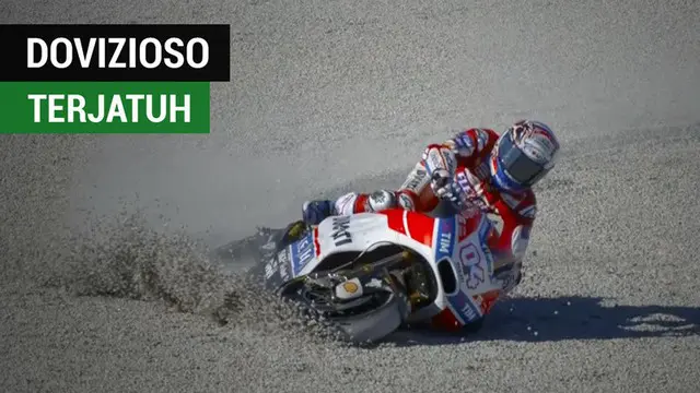 VIDEO: Ini yang Terjadi dengan Dovizioso Setelah Jatuh di MotoGP Valencia