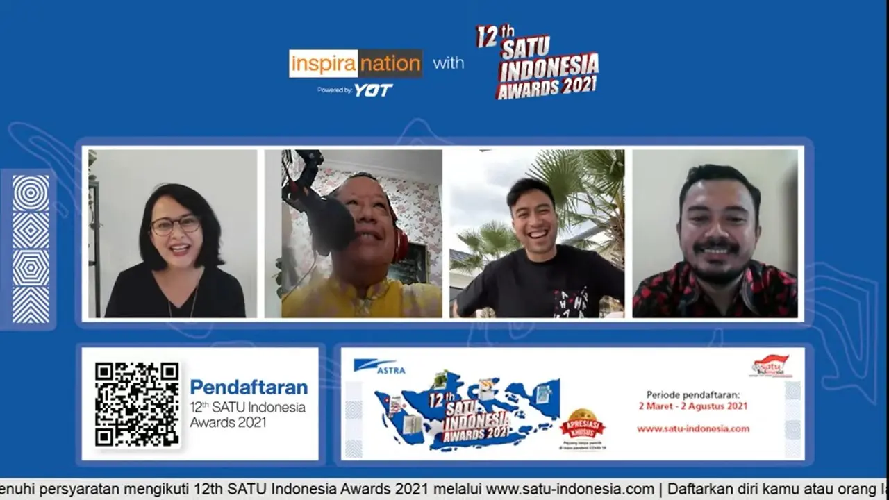 12th SATU Indonesia Awards 2021 Ajak Generasi Muda Maju dengan Manfaatkan  Teknologi