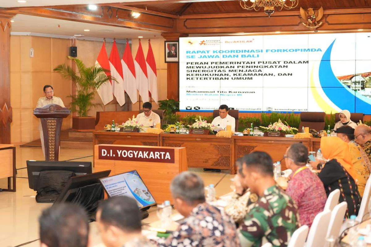 Stabilitas Kunci Kelancaran Pembangunan, Mendagri Ingatkan Forkopimda Jaga Soliditas