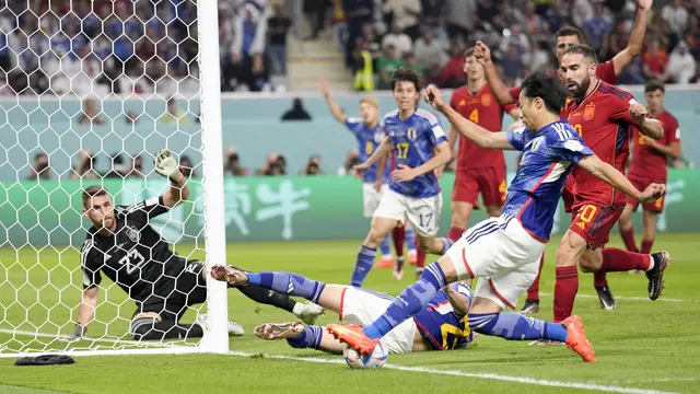 Foto: Drama Roller Coaster Warnai Grup E Piala Dunia 2022, Nasib Jerman Berubah di 45 Menit Babak Kedua setelah Jepang Comeback atas Spanyol