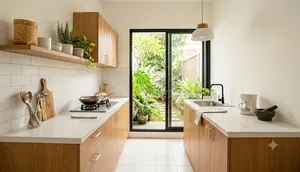 7 Desain Area Cuci dan Dapur Belakang agar Tidak Licin dan Mudah Dibersihkan, Simpel dan Cantik