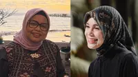 Gaya busana 2 calon ibu negara yaitu Fery Farhati dan Siti Atiqoh. (Dok: Instagram Fery Farhati dan Siti Atiqoh)