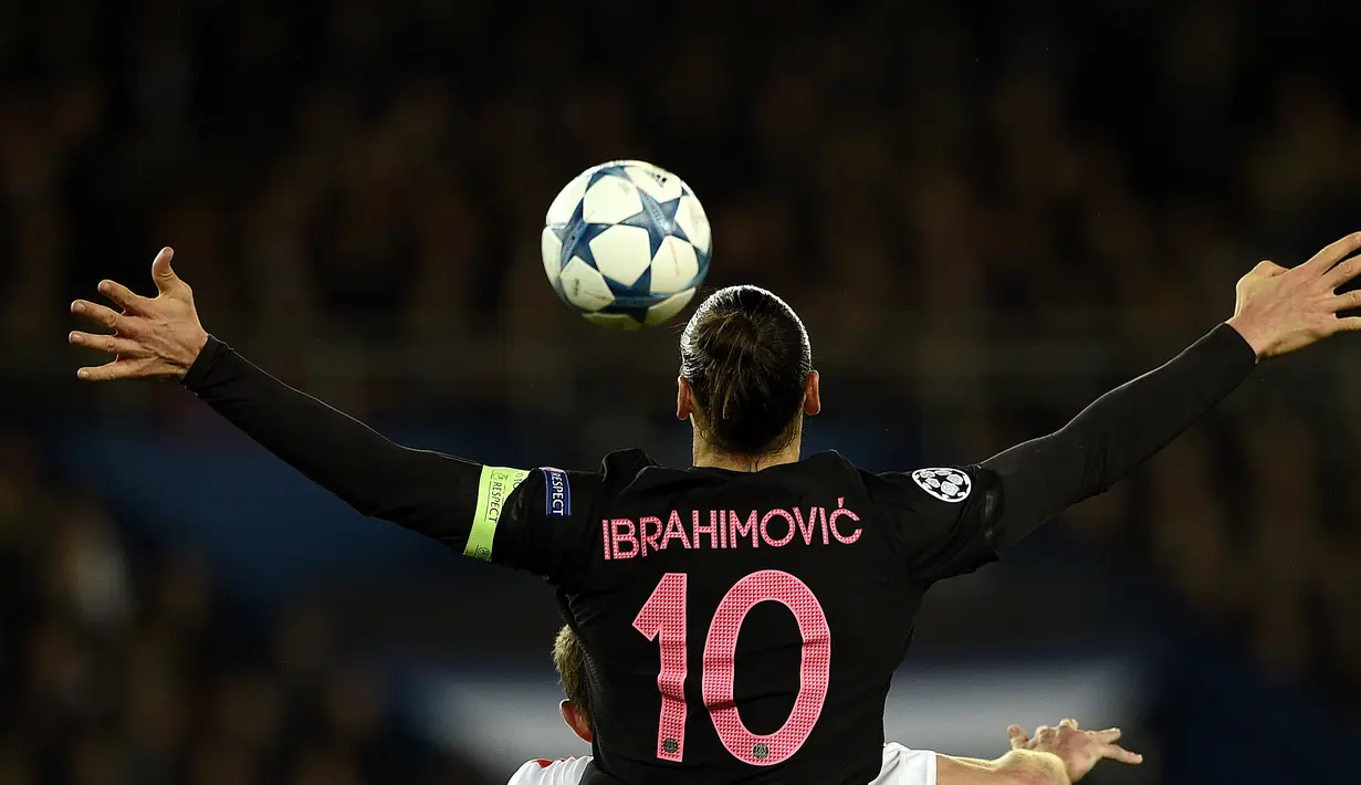 Zlatan Ibrahimovic akan habis kontraknya bersama PSG pada Desember 2015 ini dan mungkin akan berlabuh ke salah satu klub Liga Inggris. AFP/Franck Fife)