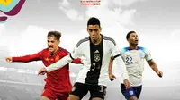 Piala Dunia U-20 - Gavi, Jamal Musiala, Jude Bellingham (Bola.com/Adreanus Titus)