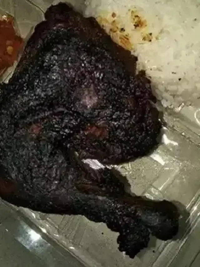 6 Potret Nasi Kotak dengan Lauk Ayam Ini Nyeleneh, Bikin Senyum Tipis