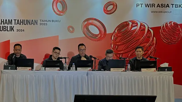 Rapat Umum Pemegang Saham Tahunan (RUPST) PT WIR Asia Tbk (WIRG), pada Jumat (7/6/2024). (Pipit/Liputan6.com)
