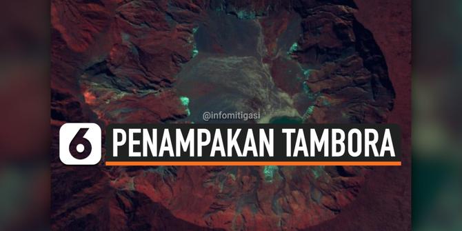 VIDEO: Penampakan Kondisi Kawah Gunung Tambora
