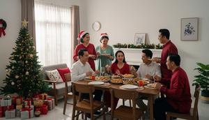 Cara Merayakan Natal dengan Hemat di 2025/ Ilustrasi AI