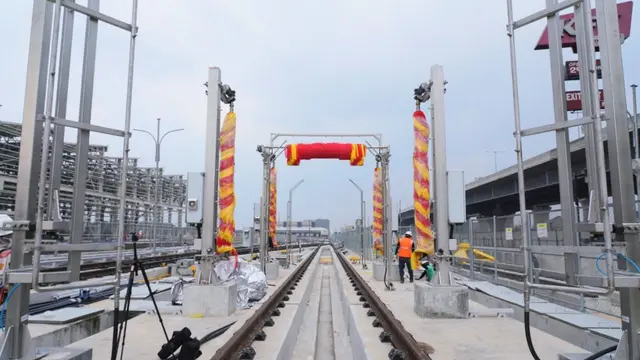 Depo LRT Jabodebek berlokasi di Kec. Bekasi Timur, Kab. Bekasi, dengan luas sekitar 100.000m2. (Dok PT KAI)