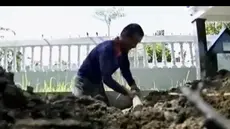 Suparno, salah seorang penggali kubur, mendapatkan pesanan dari pihak LP Nusakambangan untuk menyiapkan 3 makam.