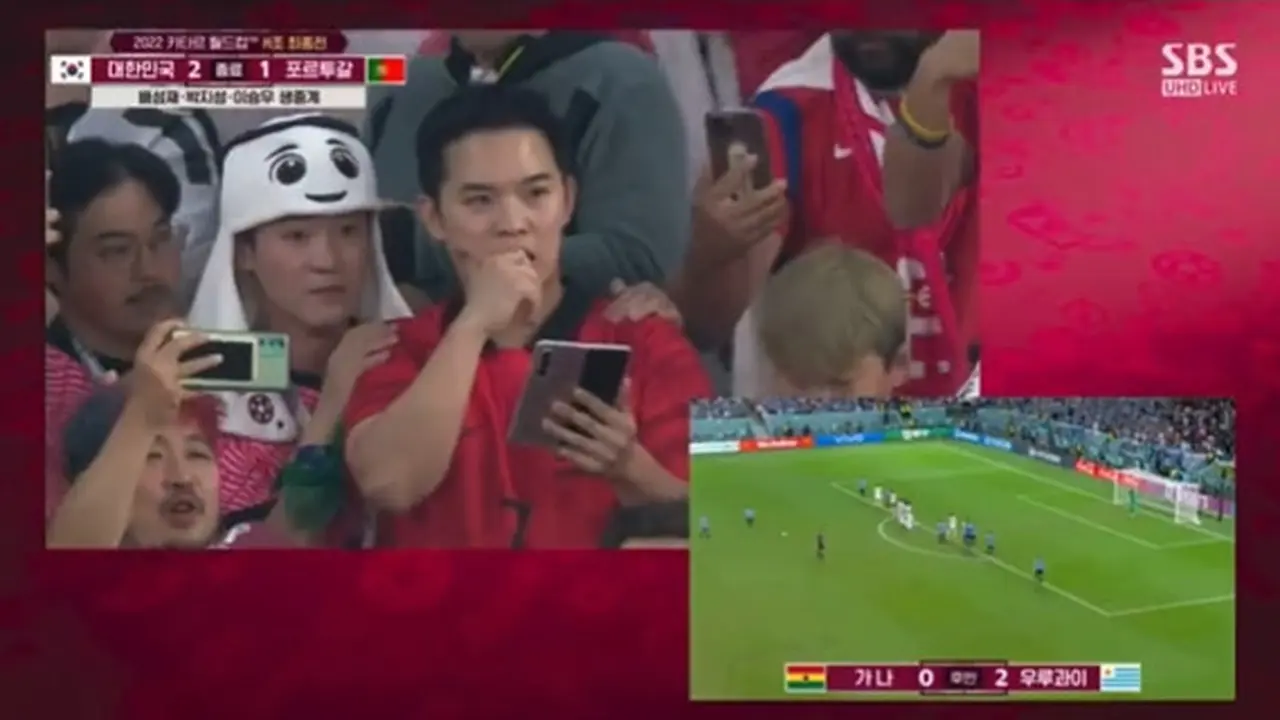 Haru Bahagia, Momen Skuad Korsel Nobar Uruguay Vs Ghana Usai Pertandingan Ini Viral