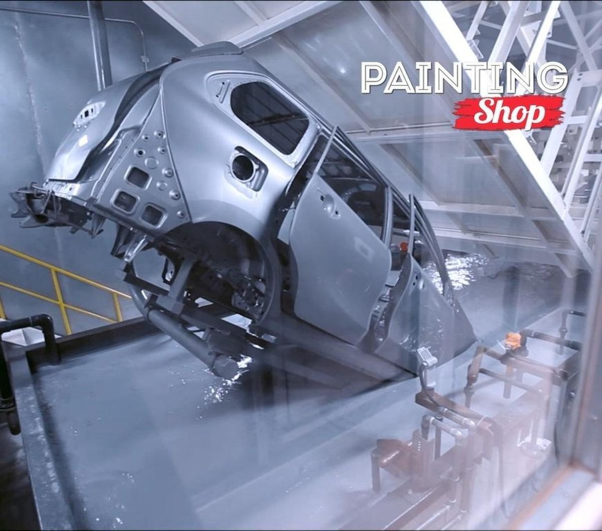 Proses pengecetan manufaktur ADM 4 tahap: cleaning/pembersihan bodi, pelapisan<br>antikarat, surfacer &amp; sealing dengan lapisan terakhir adalah top coating.