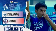 Berita video highlights BRI Liga 1, Arema FC kalah dari PSIS 0-2, Rabu (9/8/23)