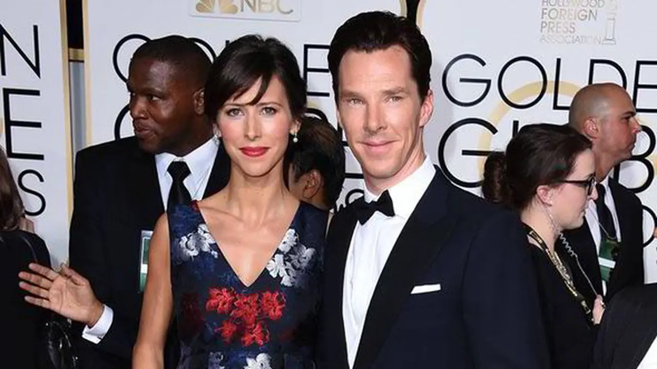 Benedict Cumberbatch dan Tunangan yang Hamil Hadiri Golden Globe