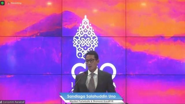 Menparekraf Sandiaga Uno di Weekly Press Briefing