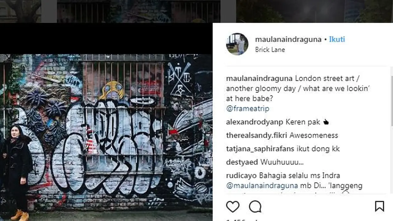 Dian Sastro dan suami (instagram.com/maulanaindraguna/)