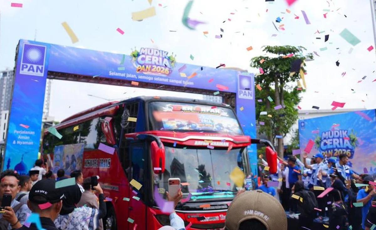 FOTO: Mudik Ceria PAN 2026 Berangkatkan Ribuan Warga Pulang Kampung Gratis
