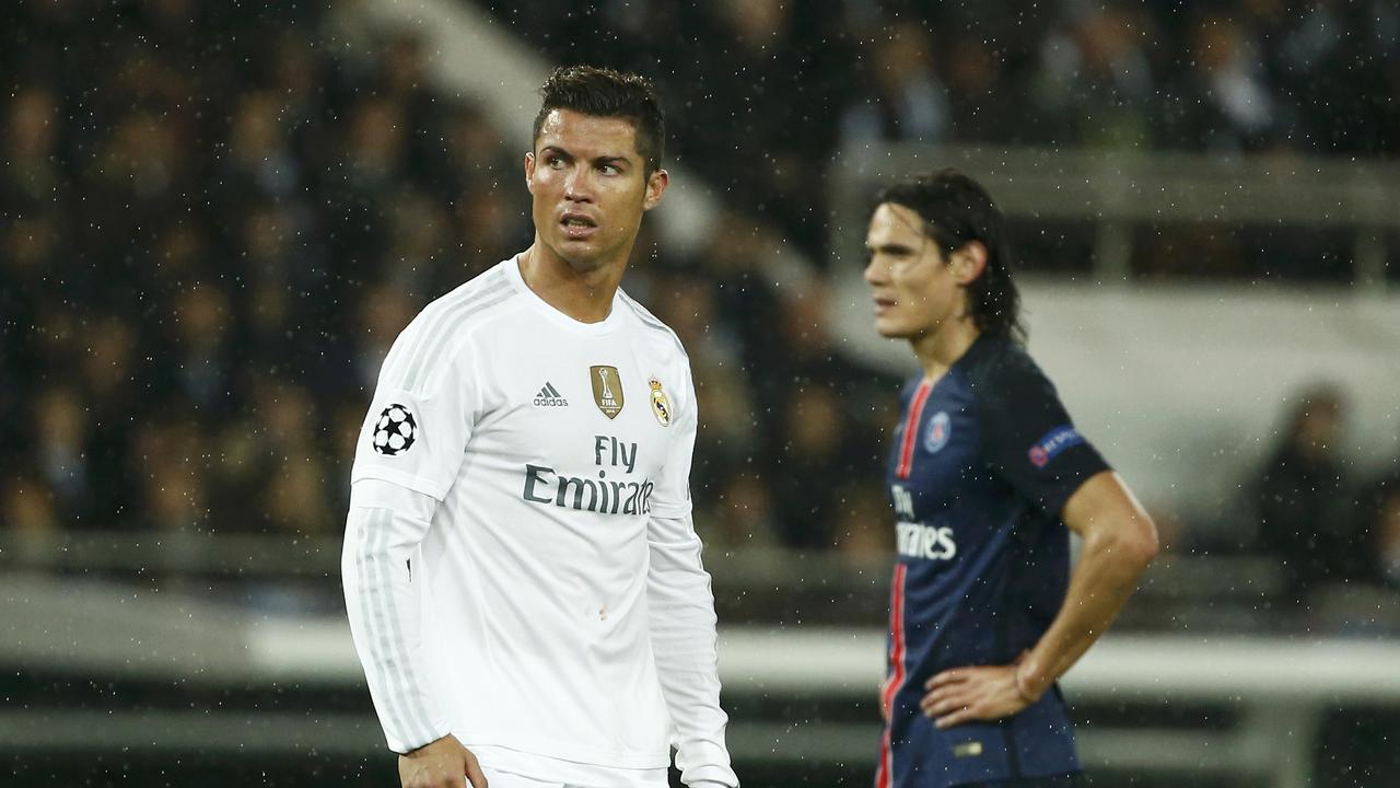 Cristiano Ronaldo (Madrid) dan Edinson Cavani (PSG) (Liputan6.com)
