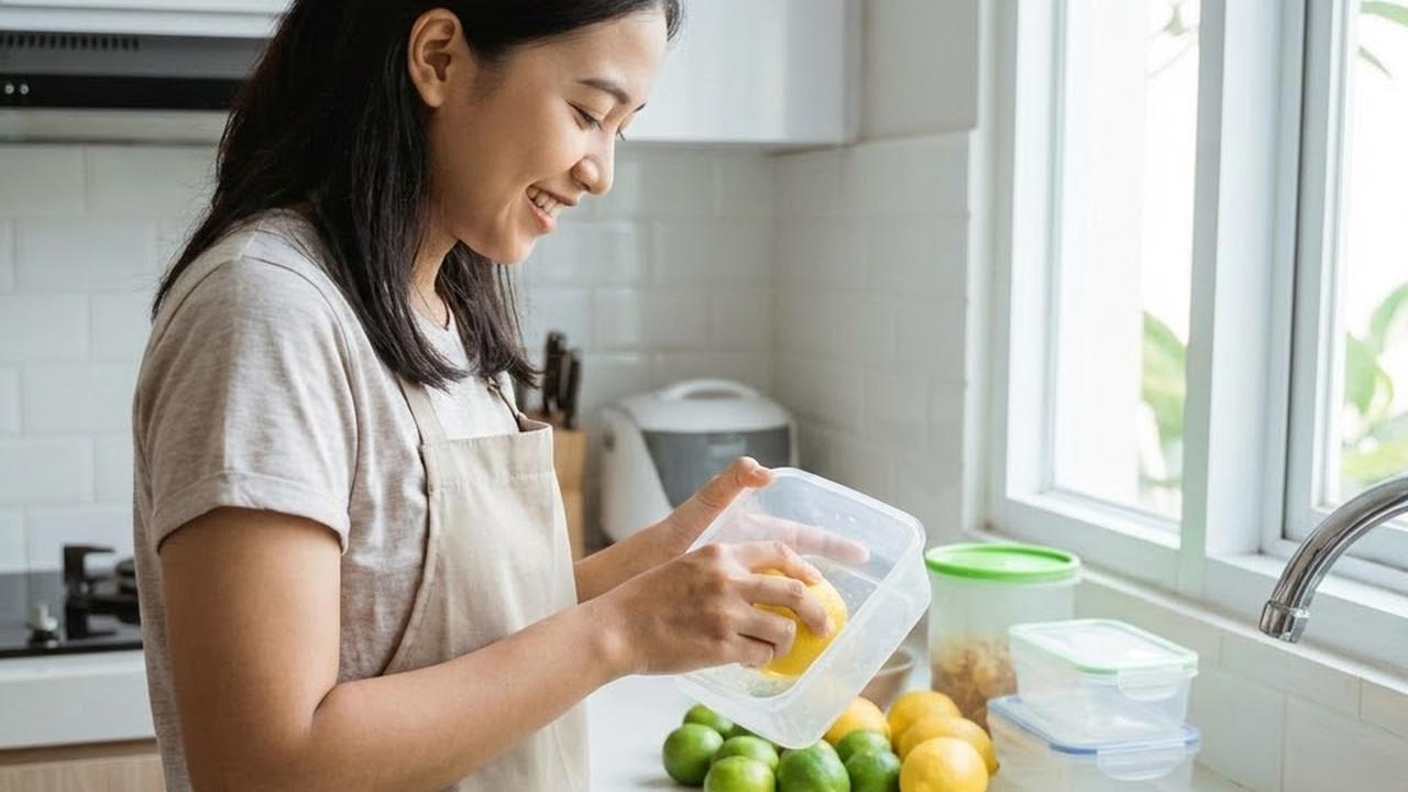 Menghilangkan Bau Plastik Baru pada Wadah Makan