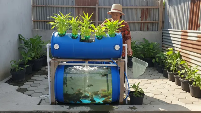 Ide Aquaponik Rumahan agar IRT Bisa Panen Sayur dan Ikan Sekaligus
