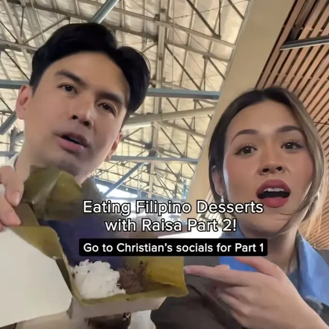 Raisa Andriana Ulas Jajanan Khas Filipina Bareng Christian Bautista di Manila, Ada yang Mirip Lupis