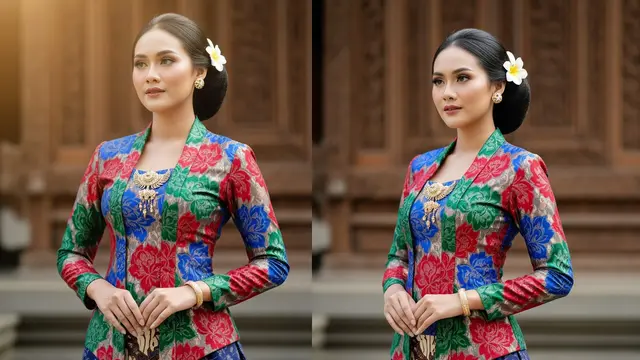 Model Dress Atasan Brokat Bawahan Batik 2025