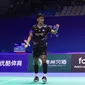 Ganda putra Indonesia Muhammad Shohibul Fikri/Daniel Marthin mencundangi unggulan pertama sekaligus pasangan tuan rumah Liang Wei Keng/Wang Chang di babak 16 besar China Open 2024. Fikri/Daniel menang&nbsp;21-19, 18-21, dan 21-17&nbsp;di Olympic Sports Center Gymnasium, Kamis (19/19/2024). (foto: PP PBSI)