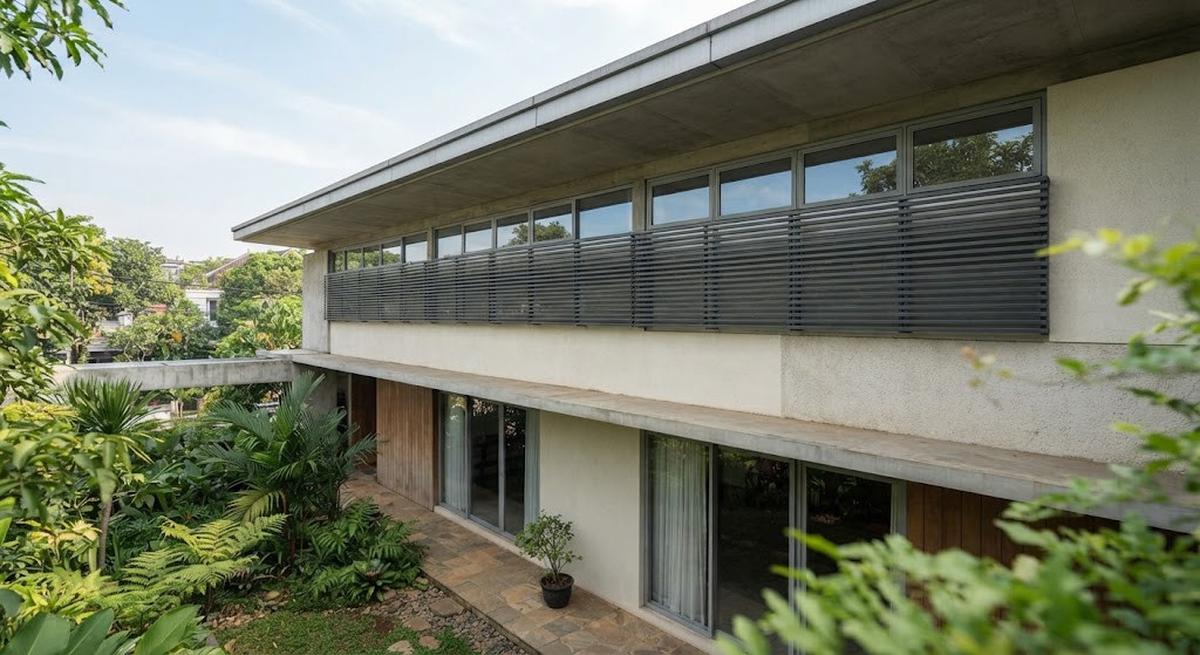 Model Jendela Clerestory untuk Memasukkan Cahaya dari Bagian Atas Dinding